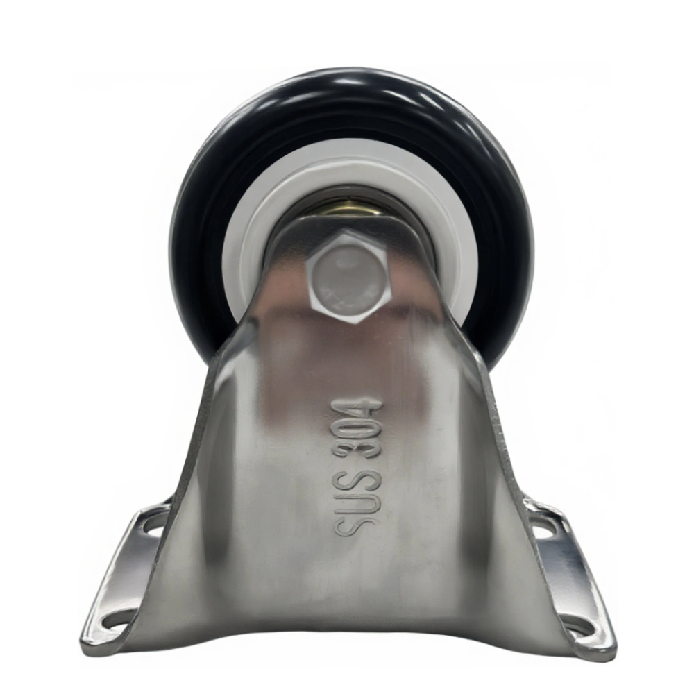 2-inch PVC Gold Diamond Fixed Caster Wheel