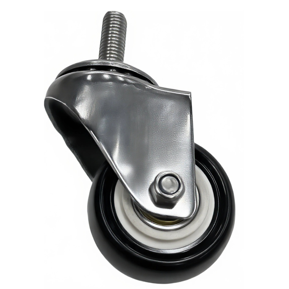 2-inch PVC Gold Diamond M10*25 Screw Swivel Caster